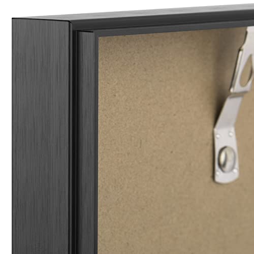 Golden State Art, 16X20 Aluminum Black Photo Frame With Plexi-Glass - Swivel Tabs, Sawtooth Hangers, Spring Clips - Metal Wall Poster Frame Collection (1 Pack) #TOP2