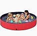 Migaven Piscina per Cani, Bagno per Cani, Piscina per Bambini, Piscina Piegevole, Antiscivolo in PVC con 6 Vasca da Bagno Giocattoli per Bambini Animali Domestici(160 X 30CM)