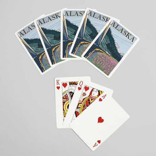 52 Cartas de Poker Alaska Railroad para Adultos miniatura 7