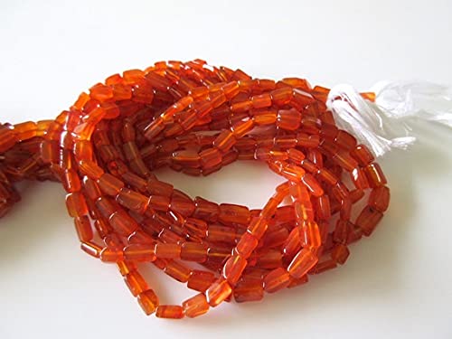 Carnelian Long Box Beads perles naturelles 7-8mm pour bijoux symboliques