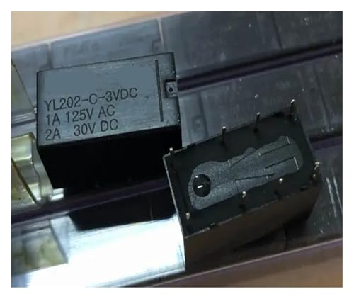 Relé YL202-C-3VDC para automatización con doble conmutación estable de 2A 3