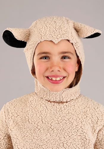 Disfraz de oveja lana para niños blanco y negro miniatura 6