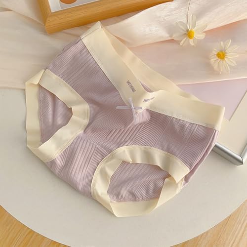 Girls Underwear Cotton Panties Tag-Free Comfortable Briefs Mid Waist Triangle Panty Seamless Breathable Girls Underpants2