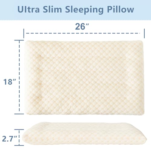 Almohada Microfibra 18 x 26 pulgadas perfil delgado miniatura 4