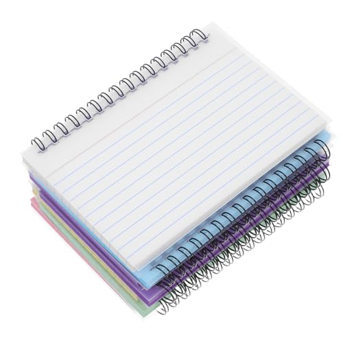 Bloc-notes à spirale Cabilock lot de 7 fiches bristol détachables sans lignes papier épais