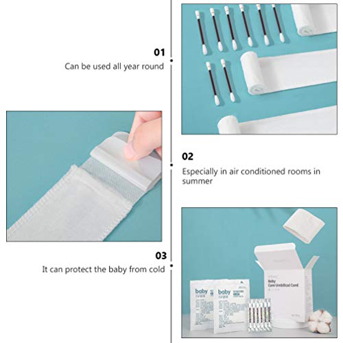 Toyvian 6 Conjuntos de Algodão Do Bebê Infantil Banda Barriga Do Bebê Cuidado Do Cordão Umbilical Ba