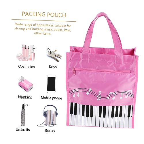 OFFSCH Sacola De Notas Musicais Sacolas Bolsas A Sacola De Armazenamento Com Alça Bolsa De Armazenam