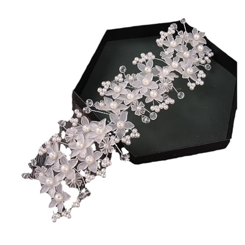 Bandeau de front mariage en cristal pour coiffure mariée élégante