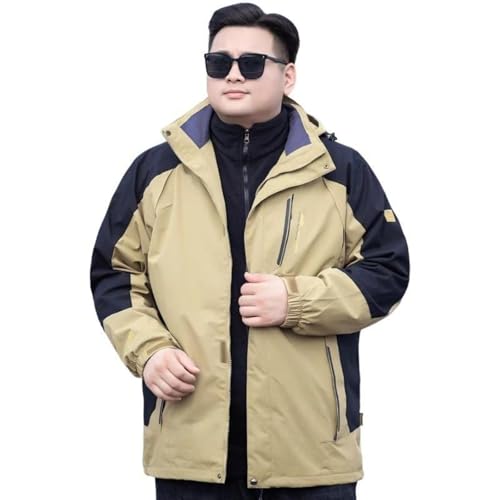 Manteau thermique homme pour randonnée et camping d'hiver kaki