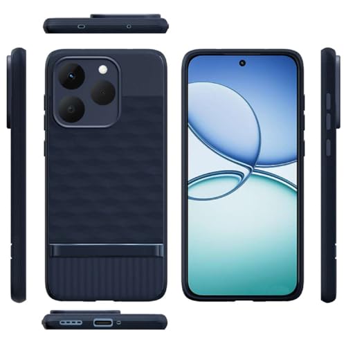 Image of Shockproof Case for Realme 15T 5G / Narzo 90 5G | Full Camera Protection | TPU Flexible Back Cover for Realme 15T 5G / Narzo 90 5G (Steel Blue)