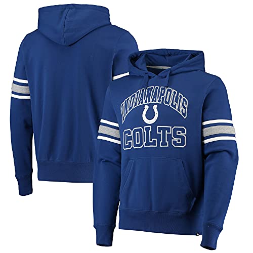 47 Men's Royal Indianapolis Colts Double Block Pullover Hoodie