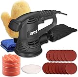 [Hoher Wirkungsgrad]: Bietet eine Leistung von 4,0 A / 480 W. Der Schwenkdurchmesser beträgt 2 mm und kann 13.000 Mal pro Minute arbeiten. Die Doppelfunktion kann nicht nur zum Polieren flacher Oberflächen verwendet werden, sondern auch für gekrümmte Oberflächen für verschiedene Anwendungen.