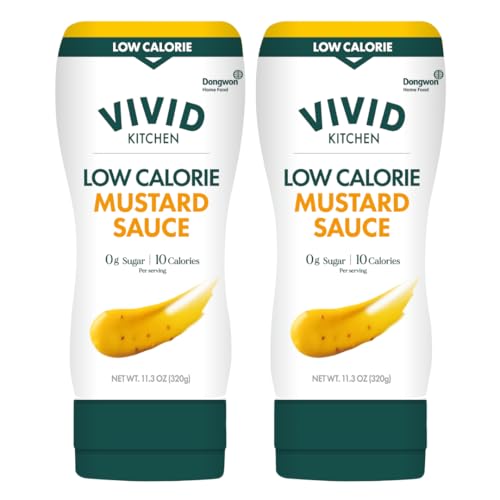 VIVID KITCHEN Low-Calorie Mustard Sauce - 2 Pack - Low