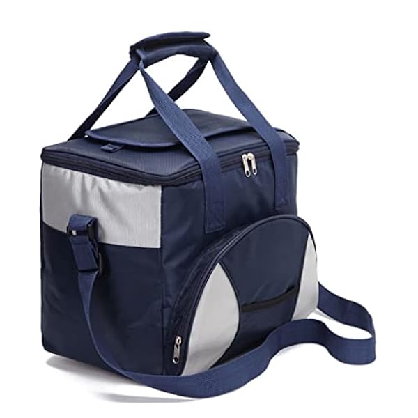 MJWDP Bärbar matlåda Oxford tyg aluminiumfolie isoleringspåse Förtjockad ispåse Picknick kallkonserveringspåse