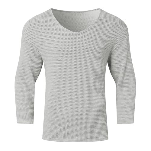 Men's Knitted Long Sleeve Sweater Casual Style Comfortable Round Neck Loose Fit Top for Autumn and Winter Fashion4