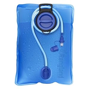 Extra Large 8L Water Bladder (2.1 Gallon) Heavy Duty Hydration Reservoir Bag, Easy-fill Wide Mouth Opening, Leak-proof Drinking Tube with Bite Valve Straw