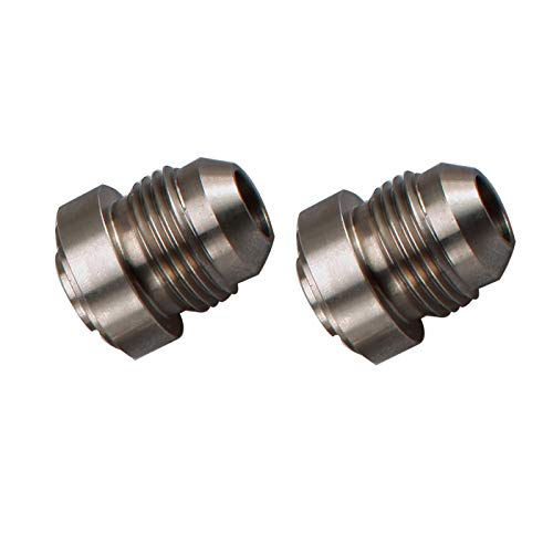 12An Weld On Bung Stainless Steel Male Flare Weldable Fuel Tank Fitting An12 Jic-12 An (1-1/16-12) Thread Hose Adapter Connector, Pack Of 2 #TOP4