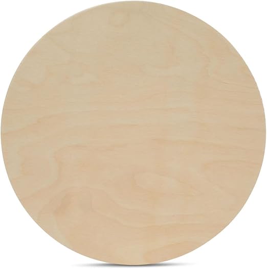 Wood Circles 36 inch, 1/2 Inch Thick, Birch Plywood Discs, Pack of 1 Unfinished Wood Circles for Crafts, Wood Rounds by Woodpeckers