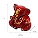 Sahishnu Online Ganesha Statue for Home & Office, Mini Ganesha Idol for Decor, Vighnaharta Ganpati (Red)