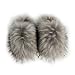 YLTXZDJNZ Womens Fluffy Faux Fur Slides Furry Soft Plush House Slippers Shoes Indoor Outdoor Slip On Slipper
