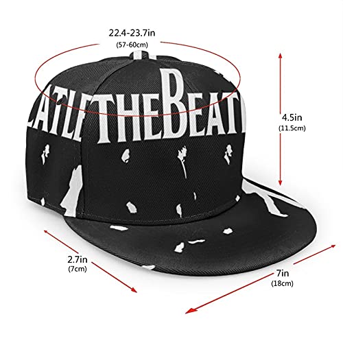MARTHLORES The Beatles Casquette de baseball réglable et décontractée avec impression 3D Unisexe - Les Beatles, Paul McCartney, John Lennon, RIngo Starr, George Harrison MARTHLORES The Beatles Casquette de baseball réglable et décontractée avec impression 3D Unisexe – Image 4