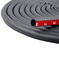 19.7 Feet Long Weather Stripping Seal Strip for Doors/Windows, Self-Adhesive Backing Seals Large Gap (from 5/16 inch to 35/64 inch) Soundproofing Seal Strip