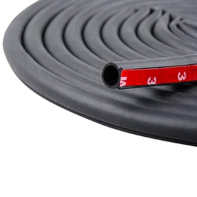 19.7 Feet Long Weather Stripping Seal Strip for Doors/Windows, Self-Adhesive Backing Seals Large Gap (from 5/16 inch to 35/64 inch) Soundproofing Seal Strip