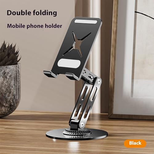 Soporte de metal giratorio para tableta base ajustable escritorio móvil 4