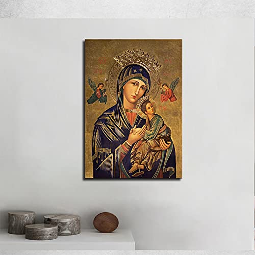 Arnlrdya DFGZK-JESUS-35X50-06 Our Lady Of Perpetual Help Wall Decor Russian Orthodox Icon Picture Canvas Art Hd Print Wall Art Painting thumb #1