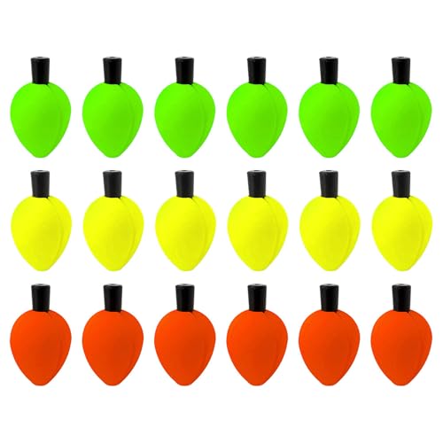 Ywmsfl 18pcs Indicators Float Fishing Bobbers Floating Bobbers Indicators for Trout Fishing Tackle Accessories