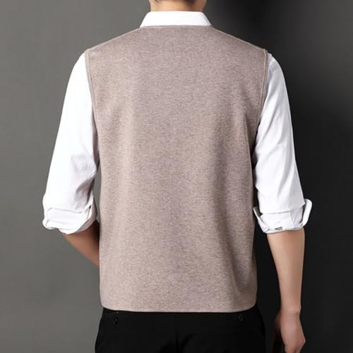 Men's Fashion Knitted Button Sweater Vest Business Match, v Neck Sweater Vest, Mens Sweater Vest3