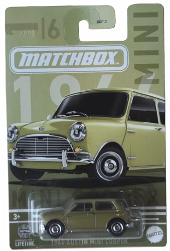 Matchbox 1964 Austin Mini Cooper verde 1:6 miniatura 1