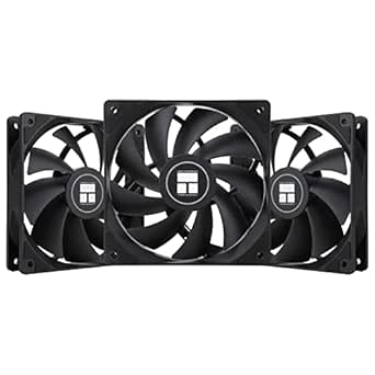 Thermalright TL-C12C X3 CPU Fan 120mm Case Cooler Fan, 4pin PWM Silent Computer Fan with S-FDB Bearing Included, up to 1550RPM Cooling Fan（3 Quantities