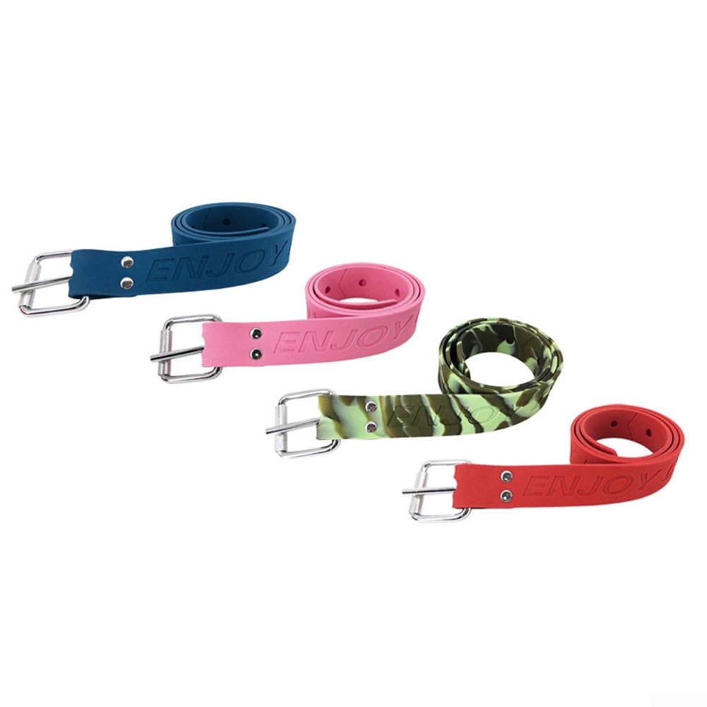 Ceinture de poids de plongée réglable avec boucle à dégagement rapide en acier inoxydable, 1,5 m en silicone pour plongée sous-marine, pêche sous-marine