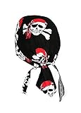 piraten kopftuch kinder nähen  memego Bandana Cap Kopftuch Pirat Skull