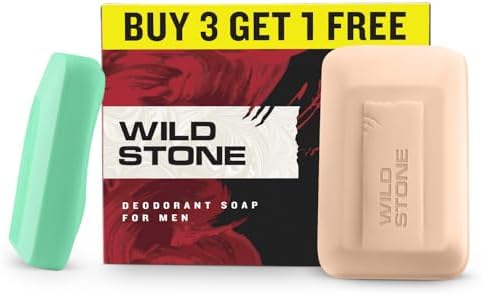 Wild Stone Soap, Ultra Sensual And Forest Spice Soaps For Bath, (Pack Of 4, 125Gm Each) | Daily Use Fragrant Soap | Skin Moisturized And Safe