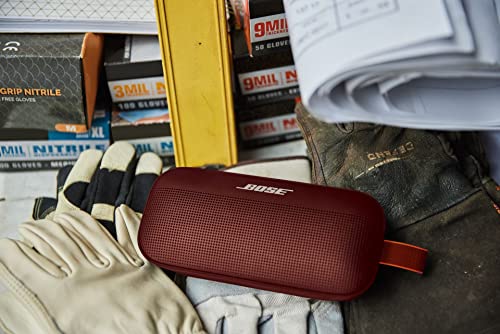Image of Bose SoundLink Flex Bluetooth Portable Speaker, Wireless Waterproof Speaker for Outdoor Travel -Carmine Red (Renewed)