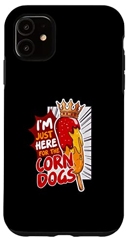 iPhone 11 Just Here For The Corn Dogs Street Food Corn Dog Case