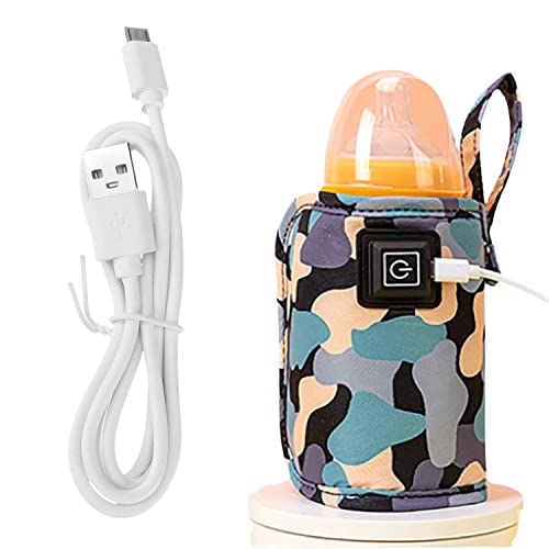 Image of USB Milk Warmer Bag - 2023 New Fast Bottle Warmer for Travel, Portable Car Bottle Warmer for Travel, on The Go Bottle Warmer with USB Cables, Gentle Warmth Maintain Perfect Temperature (Black)