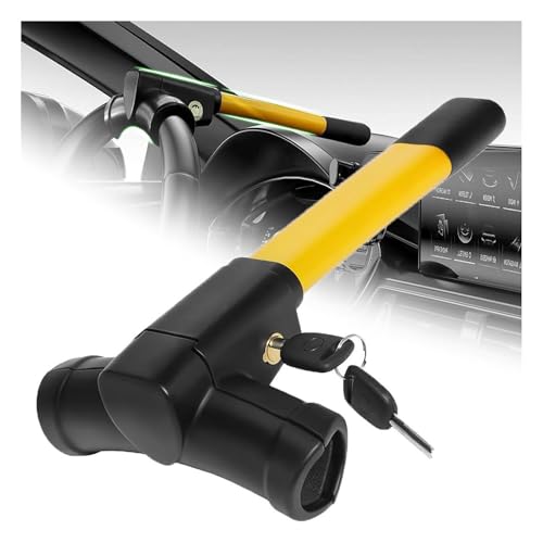 GTFRFD Car Steering Lock Anti-Theft T-Bar Wheel Lock for Toyota RAV 4 RAV4 2019-2024 2025 Heavy-Duty Immobilizer with Pickproof Design to Secure Your Vehicle