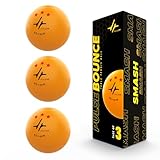 PULSEIT PulseBounce High Performance Table Tennis Balls, 40+ for Professional Matches, 3-Star Ping Pong Balls for Kids & Adults Training, Durable ABS Plastic (Orange) (Pack of 3)