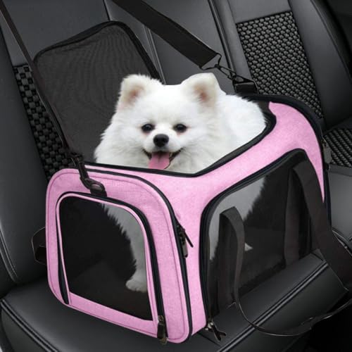 Bolsa de transporte transpirable para gatos portátil para evitar mareos 4