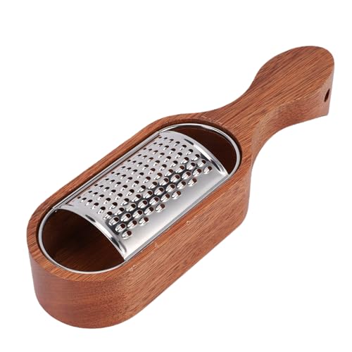 Rallador Tnfeeon con mango de madera y contenedor miniatura 2
