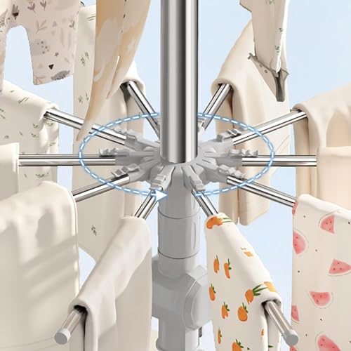 Foldable Clothes Drying Rack, Space Saving Tripod Airer, Free-Standing Laundry Rack, Heavy Duty Garment Rack - Image 5