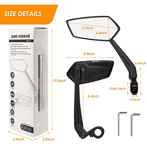 Espejo retrovisor para manillar resistente a las sacudidas 7