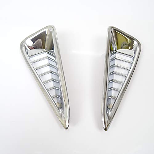 【パーツヤードオンリーワン】トヨタ用 カムリ 50系 後期 ハイブリッド メッキ フロントバンパー サイドダクト カバー ガーニッシュ ダクトパネル フォグ r b4423