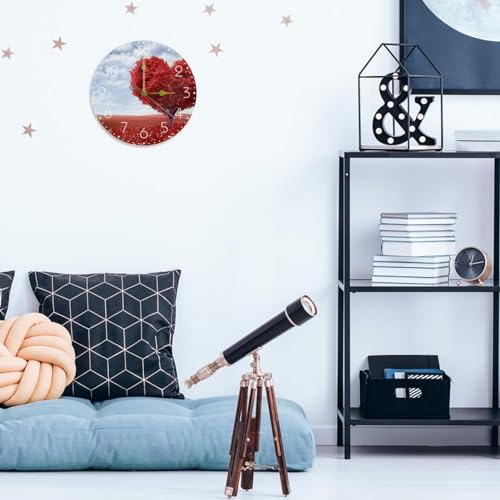 Horloge murale silencieuse à quartz avec grand cadran en acrylique pour un sommeil paisible - 6