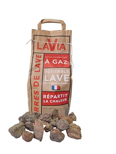 Piedra de Lava Barbacoa de Gas 30-50 mm Gris (3 Kg)