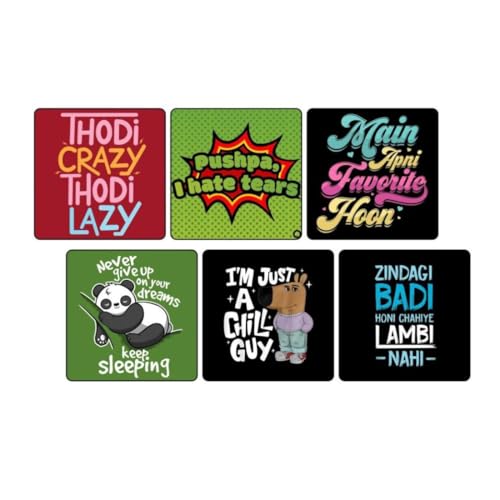 Image of Zesta Wooden Fridge Magnets Set | Refrigerator Decor Magnets for Kitchen | India Souvenir Fridge Magnet Collection | Wooden Magnet for Fridge Door Decoration (Quirky)