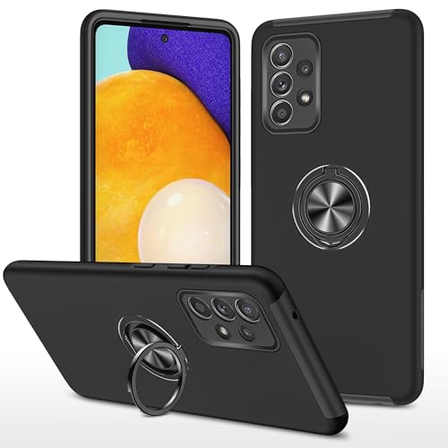 Coque Samsung Galaxy A52 avec anneau rotatif et béquille de protection